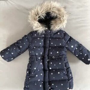 Little Girls Winter Down Jacket - Size 2T
